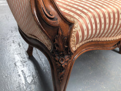 High Quality Antique Pair Of French Walnut Upholstered Arm Chairs | Antique & Vintage | Moonee Ponds Antiques | Australia Wide Delivery