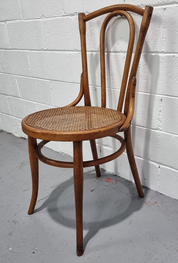 Bentwood chair with cane inset seat clean and is in good condition.