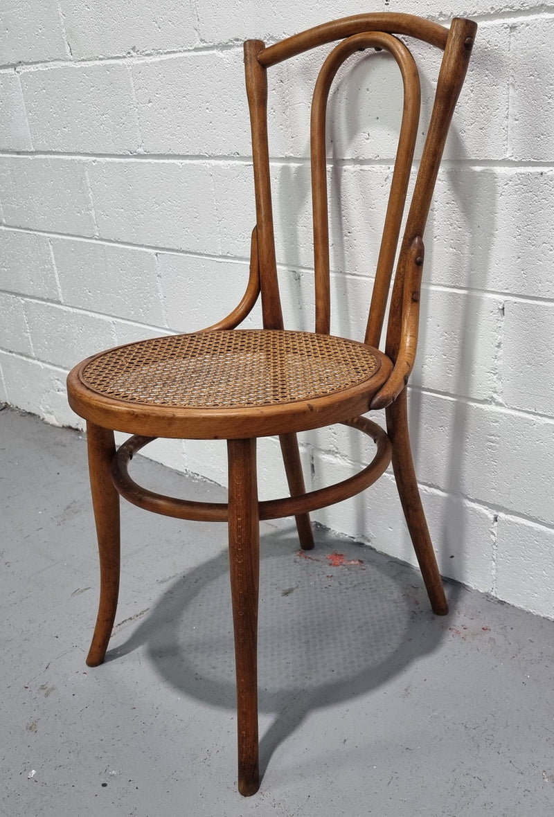 Bentwood chair with cane inset seat clean and is in good condition.