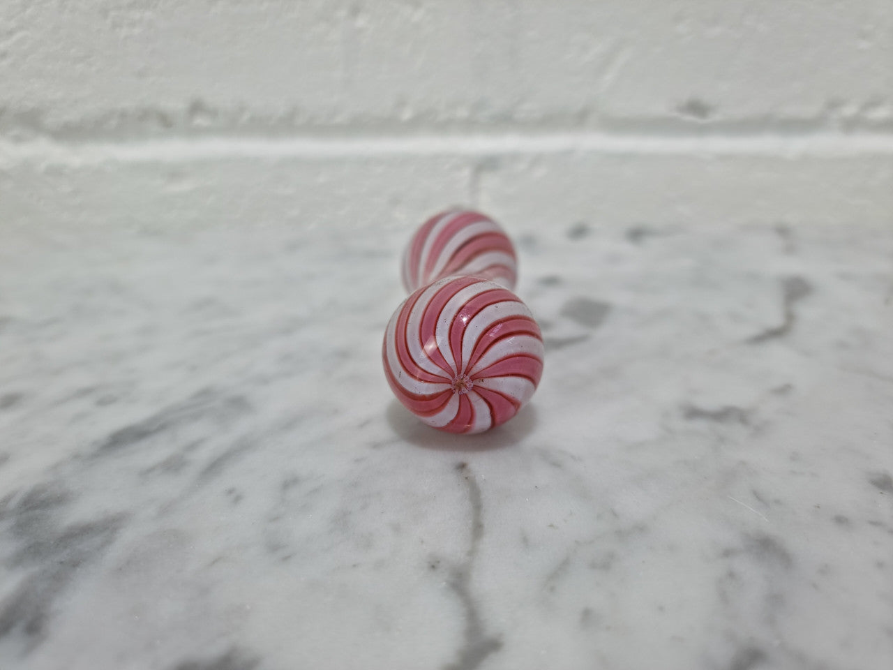 19th Century Pink & White Nailsea Glass Miniature Scent Bottle | Antique & Vintage | Moonee Ponds Antiques | Australia Wide Delivery