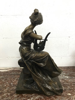 Large French Art Nouveau Female Bronze Sculpture | Antique & Vintage | Moonee Ponds Antiques | Australia Wide Delivery