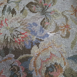 French Wing Back Tapestry Arm Chair