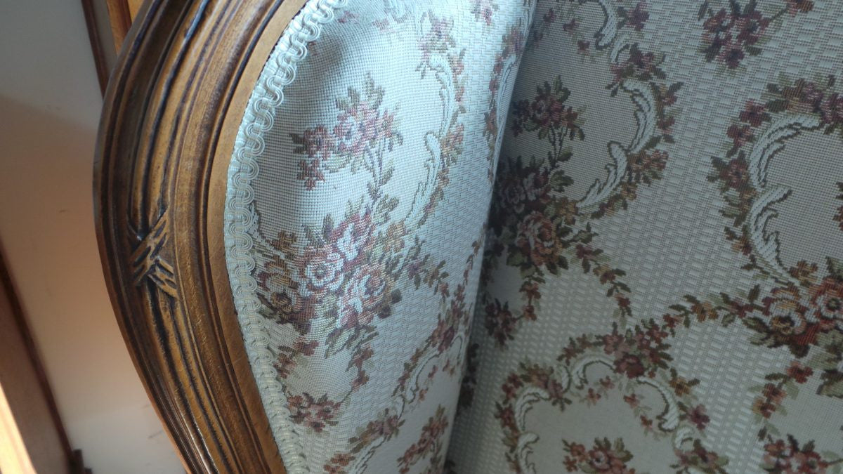 French Walnut Bergere Chair | Antique & Vintage | Moonee Ponds Antiques | Australia Wide Delivery
