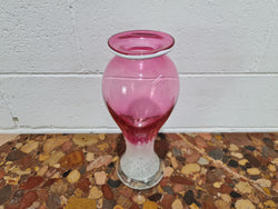 Large Vintage "Murano" Pink & White Vase | Antique & Vintage | Moonee Ponds Antiques | Australia Wide Delivery