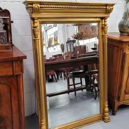 Stunning French Henry II gilt mantle mirror With Original Mirror. It has loads of charter and has been sourced from France. It is in good original detailed condition.
