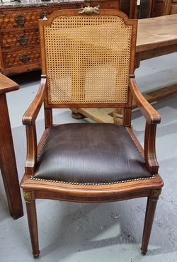 Imposing French Louis XV Style Inlaid Desk Chair with Ormolu Mounts | Antique & Vintage | Moonee Ponds Antiques | Australia Wide Delivery