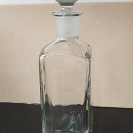 A Ivima 1895 Portugal hand blown glass decanter with stopper in good original condition.