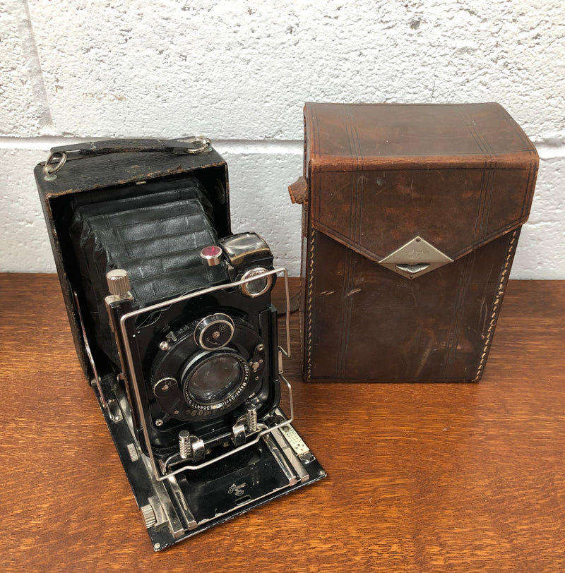 "Ihagee" Folding Double Extension Plate Camera In Original Box