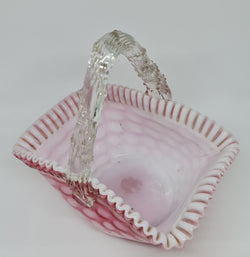 Hand Made Victorian Glass Basket | Antique & Vintage | Moonee Ponds Antiques | Australia Wide Delivery