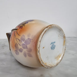 Rare Noritake Vase With Floral Scene