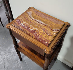 Impressive Pair Henry II Style Walnut Bedsides | Antique & Vintage | Moonee Ponds Antiques | Australia Wide Delivery
