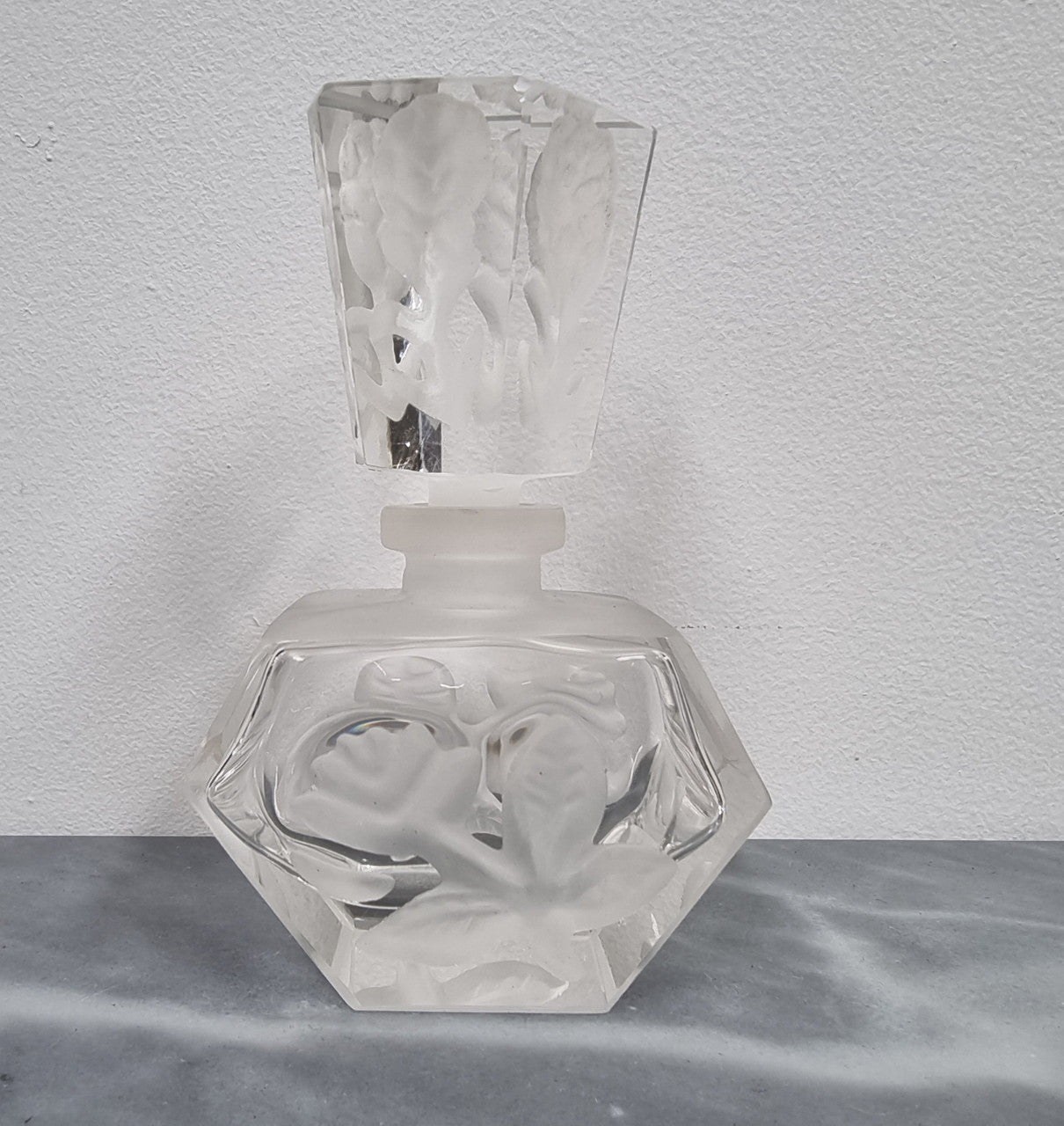 Vintage Etched Crystal Perfume Bottle | Antique & Vintage | Moonee Ponds Antiques | Australia Wide Delivery