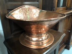 Late 19th Century French Decorative Copper Bowl Wash Stand | Antique & Vintage | Moonee Ponds Antiques | Australia Wide Delivery