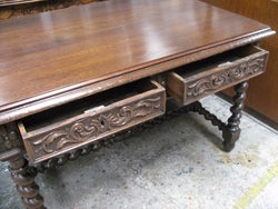 Fabulous French Oak Antique Desk | Antique & Vintage | Moonee Ponds Antiques | Australia Wide Delivery