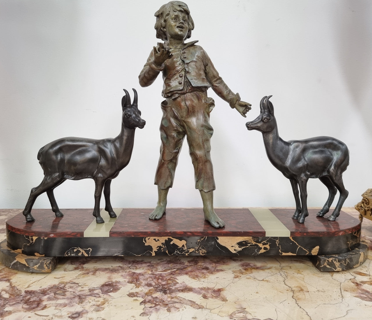 Beautiful Antique French Art Deco Boy Statue | Antique & Vintage | Moonee Ponds Antiques | Australia Wide Delivery