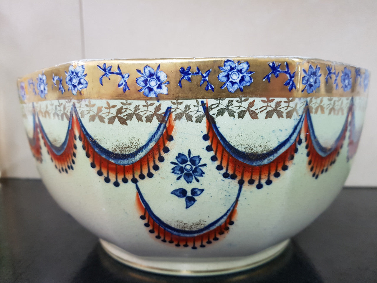 Beautiful Hand-Painted English Lustre Type Bowl | Antique & Vintage | Moonee Ponds Antiques | Australia Wide Delivery