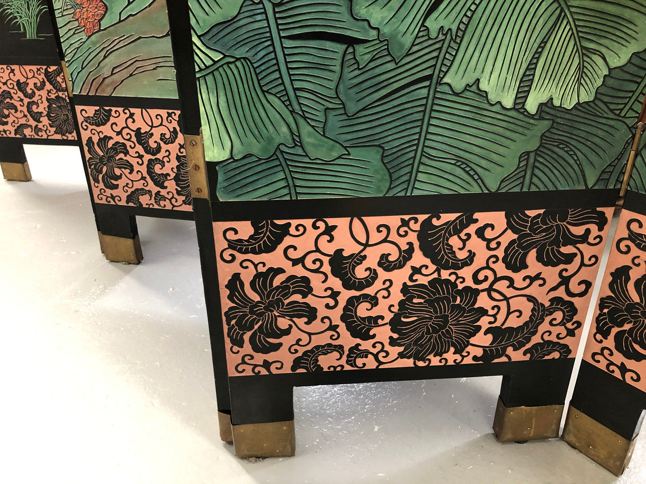 Vintage Vibrant Chinese Room Divider | Antique & Vintage | Moonee Ponds Antiques | Australia Wide Delivery