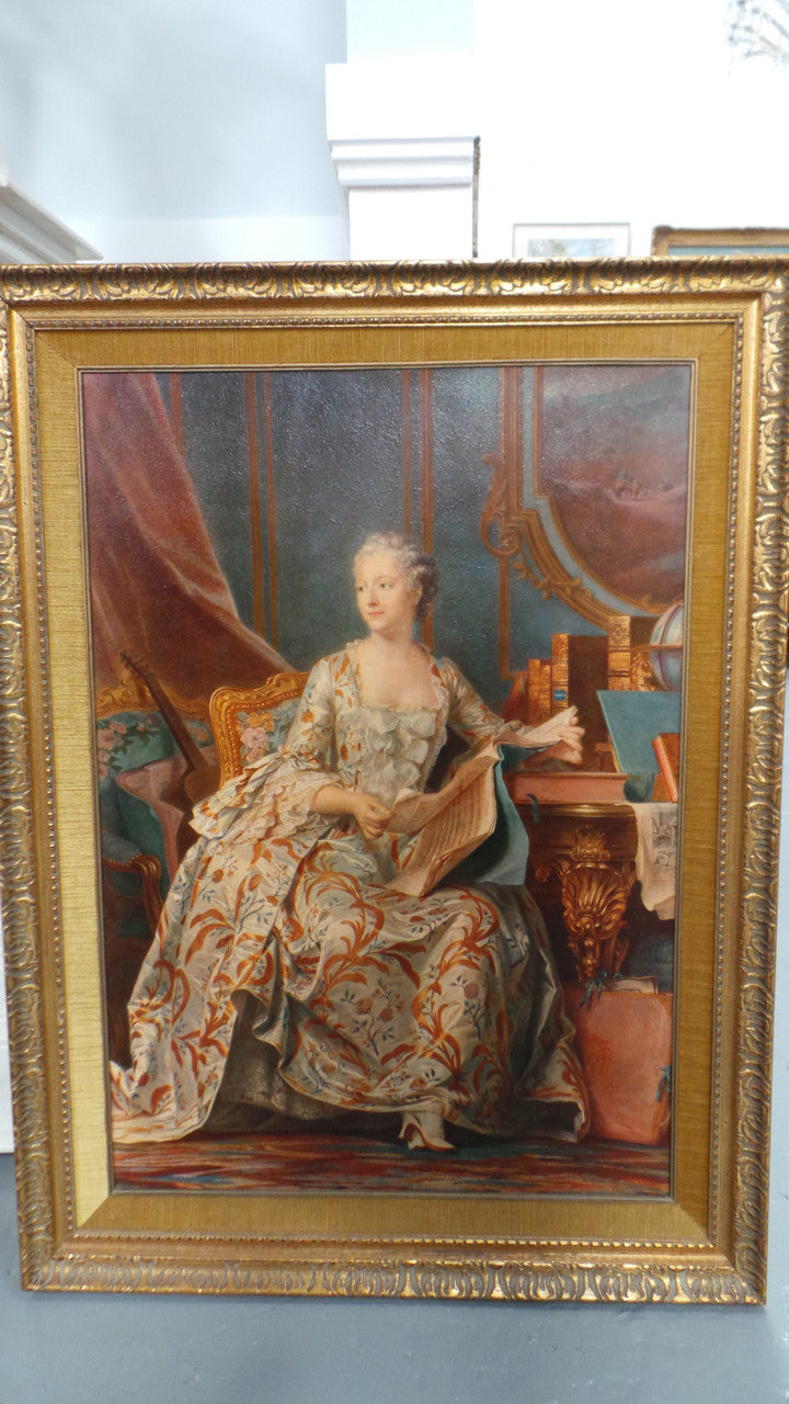 Antique Framed Oleograph