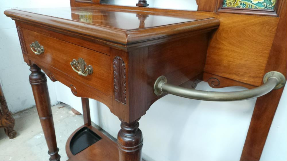 A Monumental Late Victorian Walnut Hall Stand | Antique & Vintage | Moonee Ponds Antiques | Australia Wide Delivery