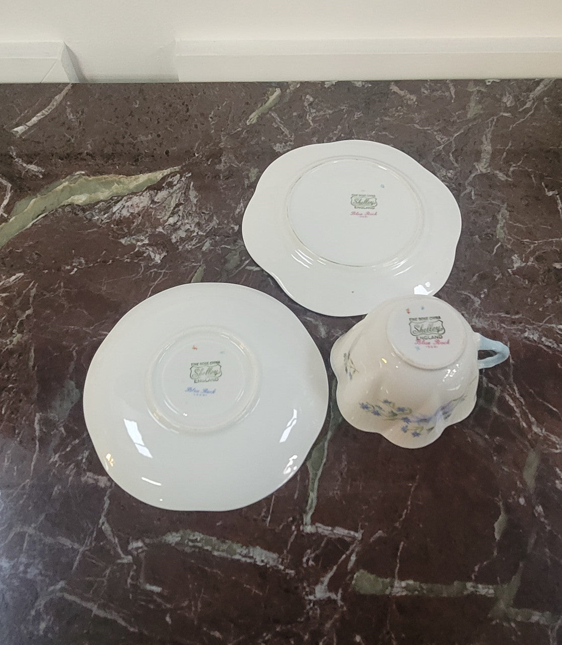 Shelley “Blue Rock” Trio | Antique & Vintage | Moonee Ponds Antiques | Australia Wide
