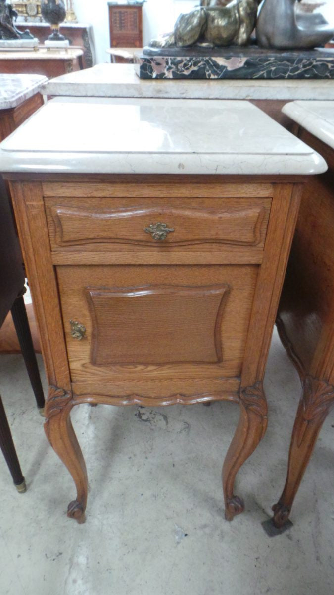 Pair of French Oak Bedsides | Antique & Vintage | Moonee Ponds Antiques | Australia Wide Delivery