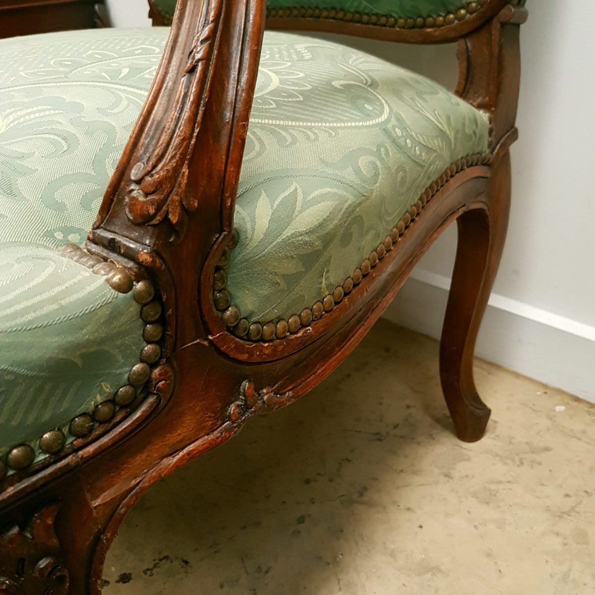 Pair of French Louis XV Fauteuils