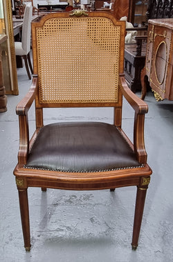 Imposing French Louis XV Style Inlaid Desk Chair with Ormolu Mounts | Antique & Vintage | Moonee Ponds Antiques | Australia Wide Delivery