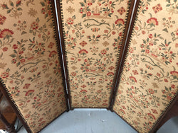 Vintage French Oak 3 Fold Tapestry Covered Privacy Screen | Antique & Vintage | Moonee Ponds Antiques | Australia Wide Delivery
