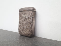 Antique Stunning Heavy Quality Chinese Export Silver Cigar Case | Antique & Vintage | Moonee Ponds Antiques | Australia Wide Delivery