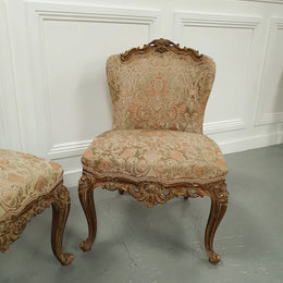 Pair of French Upholstered Chairs