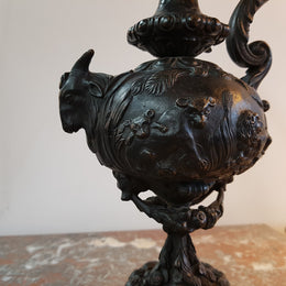 Victorian Bronze Wine God
