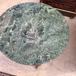 French Green Marble Coffee Table