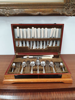 Grosvenor Delphic Art Deco Cutlery Set For Six People | Antique & Vintage | Moonee Ponds Antiques | Australia Wide Delivery