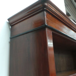 An Antique Mahogany Open Shelf Bookcase