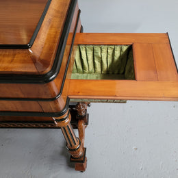 French 19th Century Mahogany & Ebonised Sewing/Work Table