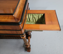 French 19th Century Mahogany & Ebonised Sewing-Work Table | Antique & Vintage | Moonee Ponds Antiques | Australia Wide Delivery