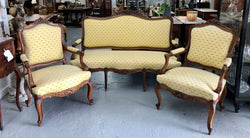 Louis XV Sytle Walnut Lounge Suite | Antique & Vintage | Moonee Ponds Antiques | Australia Wide Delivery