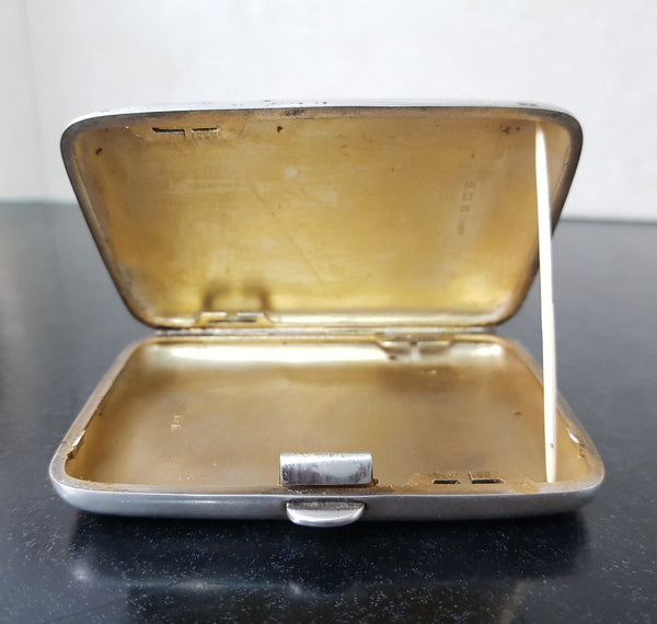 Birmingham Silver Card Case Hallmarked For sale at Moonee Ponds Antiques Airport West Showroom