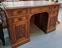 Superb French Oak Beautifully Carved Desk | Antique & Vintage | Moonee Ponds Antiques | Australia Wide Delivery