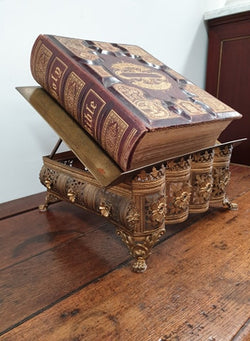 Rare French 19th Century Bronze Bible-Book Stand | Antique & Vintage | Moonee Ponds Antiques | Australia Wide Delivery