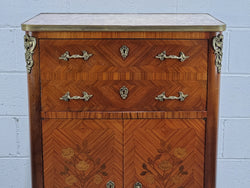 Sensational French Marquetry Inlaid Side Cabinet | Antique & Vintage | Moonee Ponds Antiques | Australia Wide Delivery