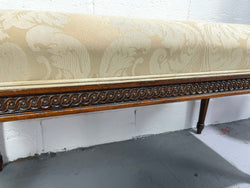 French Louis XVI Style Walnut Upholstered Stool | Antique & Vintage | Moonee Ponds Antiques | Australia Wide Delivery