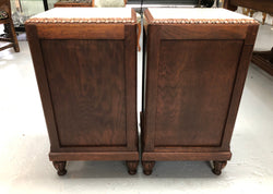 Pair Of French Art Deco Oak Bedside Cabinets | Antique & Vintage | Moonee Ponds Antiques | Australia Wide Delivery