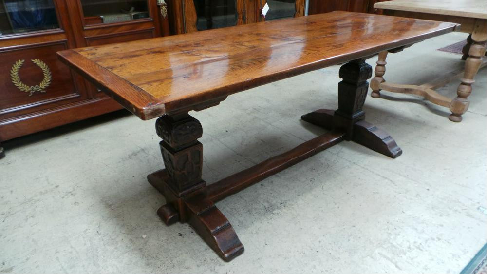 Antique French Oak Gothic Style 18th Century Monastery Dining Table | Antique & Vintage | Moonee Ponds Antiques | Australia Wide Delivery