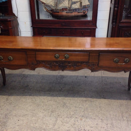 French Cherrywood Console Table