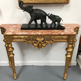 Stunning French gilt Console table