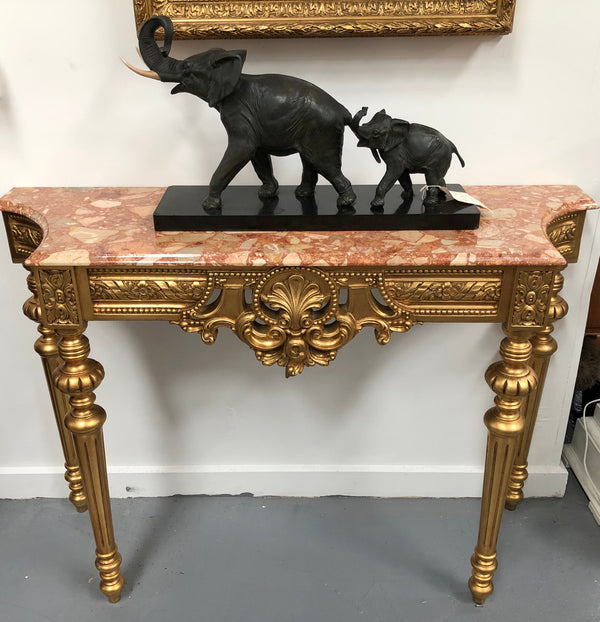 Stunning French gilt Console table