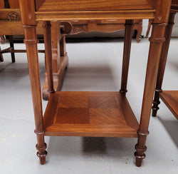 Pair of White Marble Topped Louis 16th Style Bedside Cabinets | Antique & Vintage | Moonee Ponds Antiques | Australia Wide Delivery