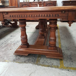 A Decorative Solid French Oak Farmhouse Table | Antique & Vintage | Moonee Ponds Antiques | Australia Wide Delivery