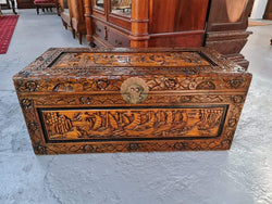 Charming Vintage Medium Camphor Wood Chest | Antique & Vintage | Moonee Ponds Antiques | Australia Wide Delivery
